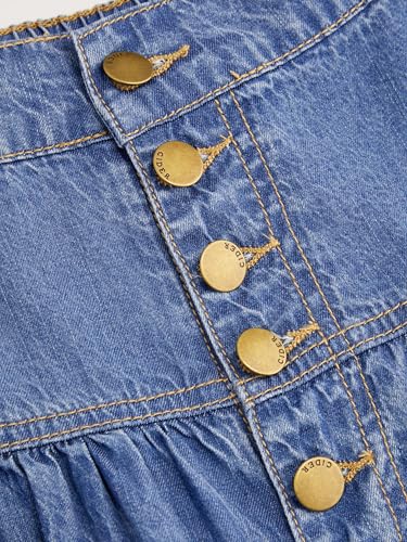 51I5gAyhwvL.jpg Women’s Long Jean Denim Tiered Button Down High Waisted Maxi Skirts