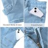 51IH4GTyi3L.jpg Jean Shorts for Women High Waisted Trendy Casual Utility Stretchy Denim Jorts Cutoff Long Shorts with Pockets