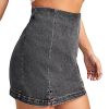 51IZbCj7F3L.jpg Women's Casual Split Hem High Waist Denim Skorts Skirt Shorts