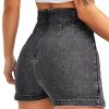 51VDdMI-C6L.jpg Women's Casual Split Hem High Waist Denim Skorts Skirt Shorts