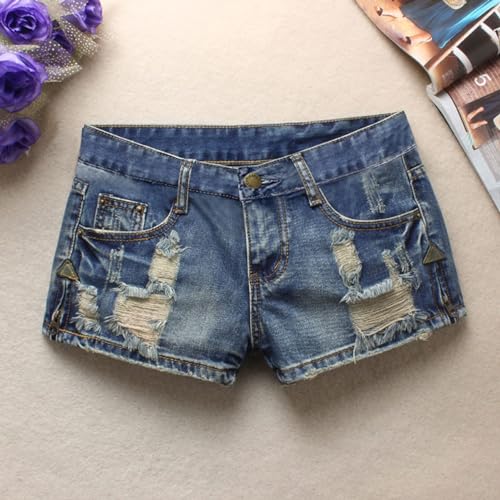 51XgR20udNL.jpg Women's Low Rise Summer Ripped Distressed Frayed Denim Shorts Sexy Jean