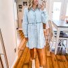 51YKu9cVnDL.jpg Long Sleeve Denim Dress for Women Jean Dress Button Down Casual Babydoll Denim Shirt Dress