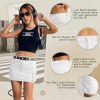 51c8HLGTsoL.jpg Womens Mini Cargo Skirts Y2k Denim Skirt with Pockets Low Waist Button Jean Skirts for Women