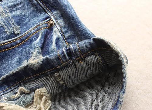 51cqMdT6SL.jpg Women's Low Rise Summer Ripped Distressed Frayed Denim Shorts Sexy Jean
