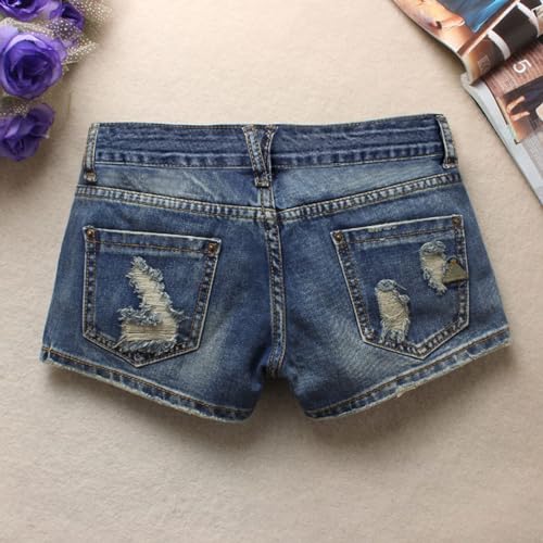 51dDQRuA6QL.jpg Women's Low Rise Summer Ripped Distressed Frayed Denim Shorts Sexy Jean