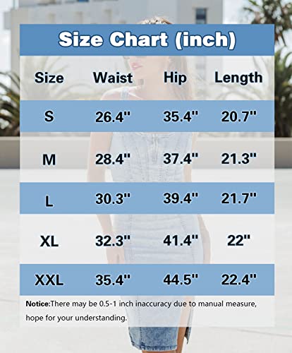 51f5Ai7LVbL.jpg Women’s Denim Pencil Skirt High Waisted Knee Length Side Split Hem Stretch Jean Skirts for Women