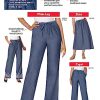 51gZPfWYSiL.jpg Plus Size Petite Drawstring Denim Skirt