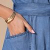 51hFaPmD2VL.jpg Denim Shirt Dress for Women's Casual Button Down Short Sleeves Belted Jean Midi Dress 2025 Trendy Outfits