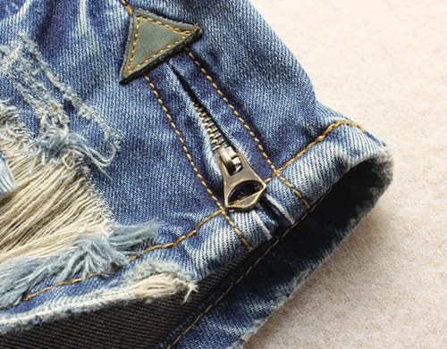 51mbEnx1izL.jpg Women's Low Rise Summer Ripped Distressed Frayed Denim Shorts Sexy Jean