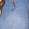 51rTWwKGr8L.jpg Women's Denim Mini Dress Jean Dresses V Neck Sleeveless Casual Summer Outfits 2025 Trendy