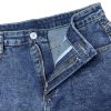 Stretchy Jean Shorts Womens High Waisted Frayed Raw Hem Distressed Denim Shorts Cut Off Shorts Casual