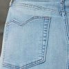 51uHlRJ7FCL.jpg Straight High Rise Vintage Zipped up Wash Split Thigh Midi Denim Skirt Without Belt