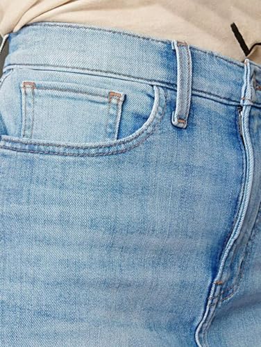51uqTNyWzL.jpg Straight High Rise Vintage Zipped up Wash Split Thigh Midi Denim Skirt Without Belt