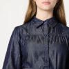 51wVEipyGWL.jpg Women's Fit and Flare Denim Chambray Long-Sleeve Tiered Shirtdress