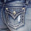 61Ggg0Db6eL.jpg Jean Shorts for Women Ripped Denim Low Waist Distressed Raw Hem Skinny Stretchy Shorts