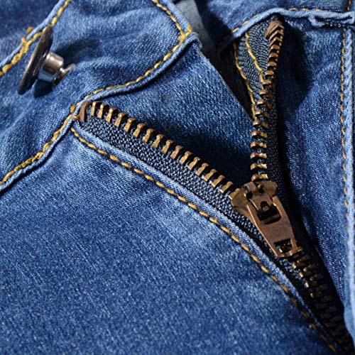 61kq9BJEbL.jpg Women's Stretchy Denim Mid Rise Jean Shorts with Pockets…